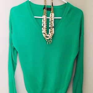 Green lightweight sweater from The Limted.
